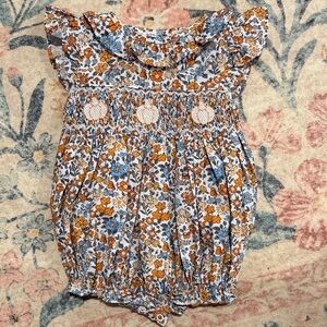 Tutti Fruitti Kids co. Pumpkin Floral girl bubble